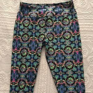 Neon Damask Leggings OS NWT